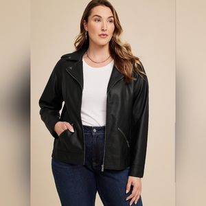 Maurices Plus Size Perfect Leather Moto Jacket